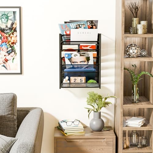 Simple Trending Wall File Organizer, Mesh 7-Tier Vertical Hanging File
