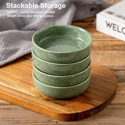 Dipping Bowls Set of 4, 2462°F High-Fired Ceramic Small Bowls for
