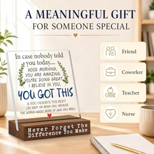 You Got This Desk Sign, Encouragement Gift for Women, Inspirational