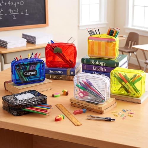 Suclain 12 Pcs Christmas Teacher Survival Kit Bag Stationery Cosmetic