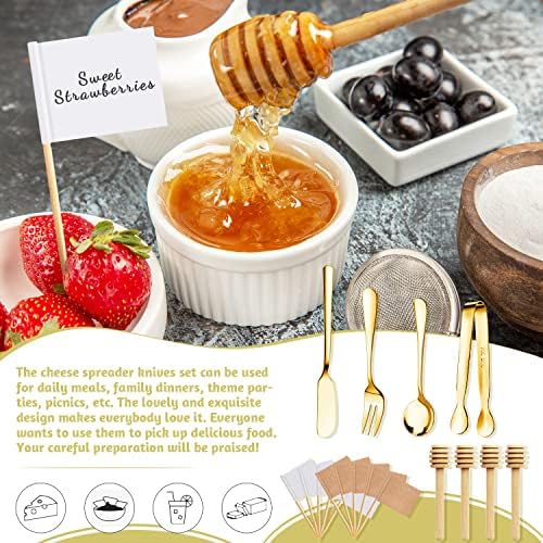 Charcuterie Boards Accessories 64Pcs Cheese Butter Spreader Knives Set