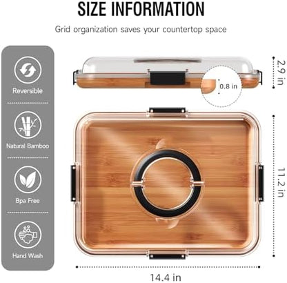Renmxj Portable Charcuterie Boards with Lid, Cheese, Veggie & Snack
