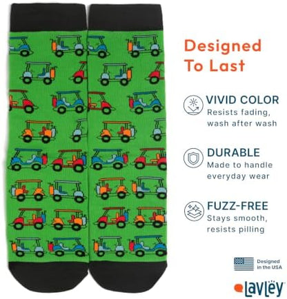 Lavley Funny Golf Socks Fun Gift for Golfers Men & Women Stocking