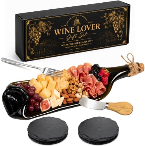 Melted Wine Bottle Serving Tray, Flattened Glass Wine Bottle
