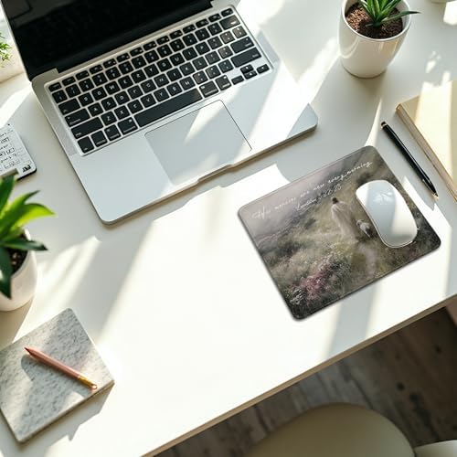 Christian Jesus with Lamb His Mercies are New Every Morning Mouse Pad