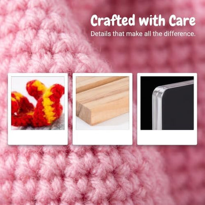 Emotional Support Crochet Dumpster Fire and Sign Decor Set Dumpster