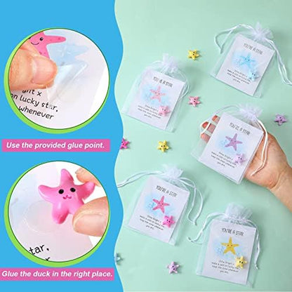 Wettarn 125 Sets Bulk Employee Appreciation Gifts Bulk, Resin Starfish