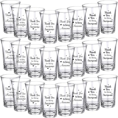 Karenhi 24 Pcs Shot Glasses Bulk, Adult Party Favors, Appreciation