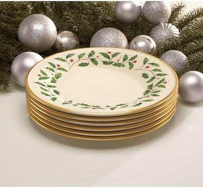 Lenox Holiday Porcelain Christmas Dinner Plate, 1-Piece