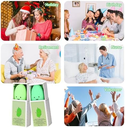 24 Sets Appreciation Pickle Gifts Stress Balls for Adults with Support