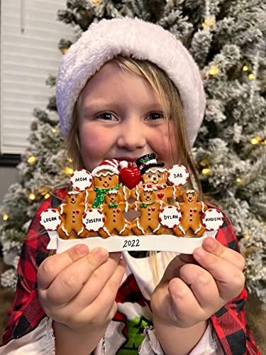 Personalized Gingerbread Christmas Family Ornament (Couples)
