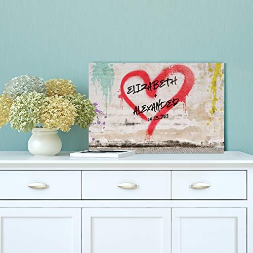Renditions Gallery Graffiti Wall Personalized with Couple Names &