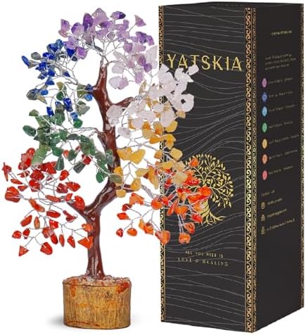 7 Chakra Tree of Life - Crystal Tree for Positive Energy, Feng Shui