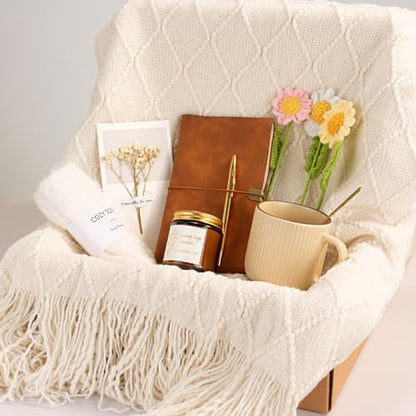 Get Well Soon Self Care Gift Basket for Women, Teacher Appreciation