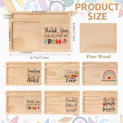 Yookeer 24 Pcs Employee Appreciation Gifts Wooden Sticky Note Holders