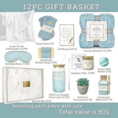 AHAGIFTREE Gift Basket for Women, Birthday Gifts Get Well Soon Gift