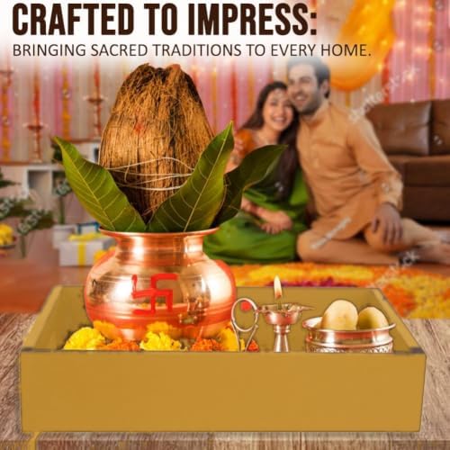 Coffee Table Tray with Handles, Return Gifts for Pooja, Return Gifts