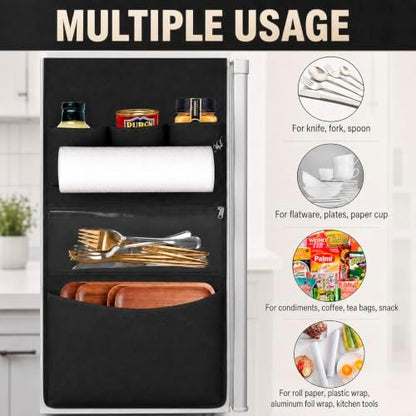 Mini Fridge Organizer Dorm Essentials - Over the Fridge Caddy