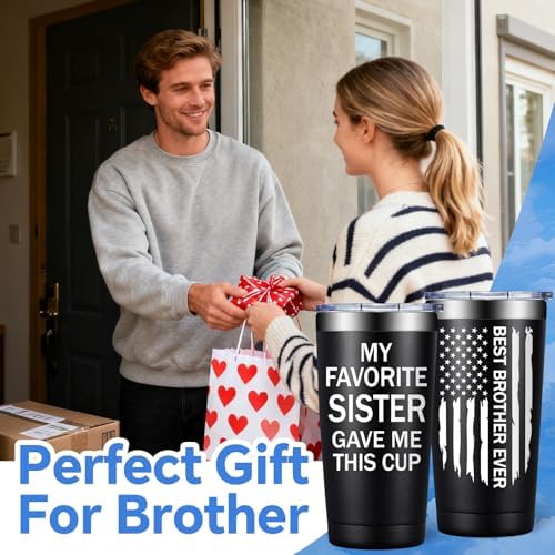 SpenMeta Gifts for Brother - Brother Gifts from Sister - 20oz Tumbler