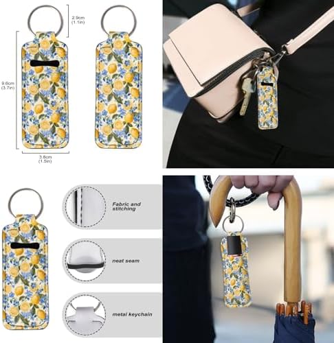Suobstales 3Pcs Travel Bottles Keychain Holder Set,Travel Bottle