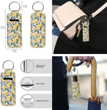 Suobstales 3Pcs Travel Bottles Keychain Holder Set,Travel Bottle