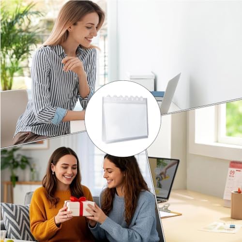 Vertical Desk Calendar Photo Album with 20 Refill Pages for Organizing