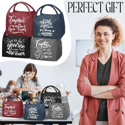 24 Pcs Inspirational Lunch Bags, Team Appreciation Gifts Bulk
