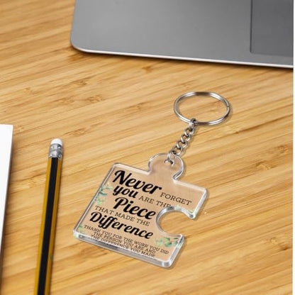Team Appreciation Gifts Bulk Thank You Keychains for Coworkers