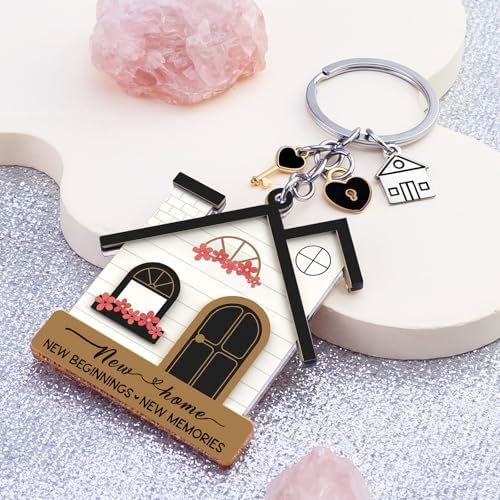 House Warming Gifts New Home Gift Ideas Acrylic House Keychain For