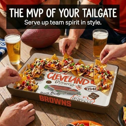 NFL Cleveland Browns Loco Fan Large Serving Tray w/Handles