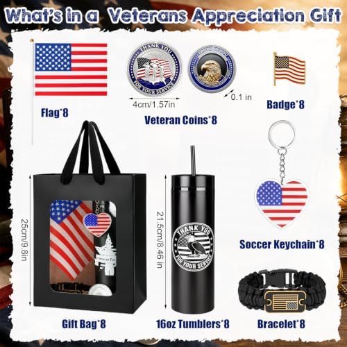 Kenning 56 Pcs Veterans Day Gift Set Military Appreciation