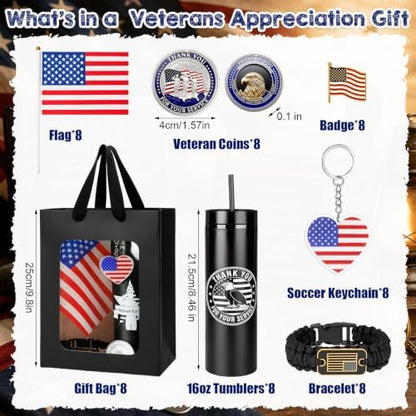 Kenning 56 Pcs Veterans Day Gift Set Military Appreciation