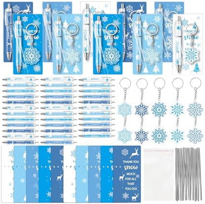 ANGOLIO Winter Snowflake Gifts Bulk 230Pcs Winter Snowflake Bookmarks