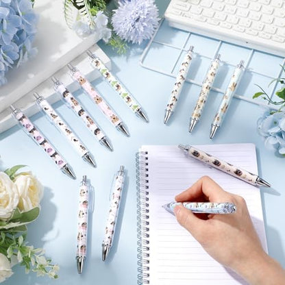 Dispowreath 12 Pcs German Shepherd Dog Retractable Ballpoint Pens