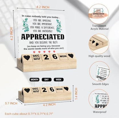 Inspirational Appreciation Thank You Gift - Motivational Wooden