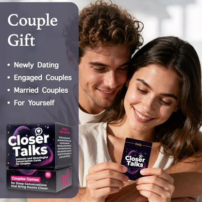 Couples Games, Conversation Cards Game Couples Edition, 162 Closer
