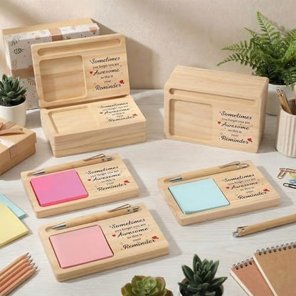 12 Pcs Thank You Sticky Note Holders for Desk You Are Awesome Gifts