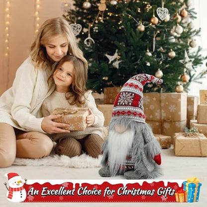 Gnome Christmas Decorations, Plush Christmas Gnome Gifts for Women