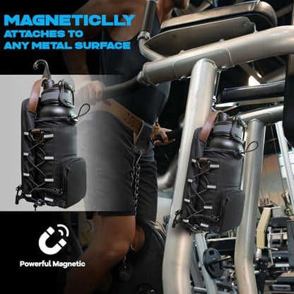 Magnetic Gym Bag for Men and Women, Magnetic Water Bottle Holder for