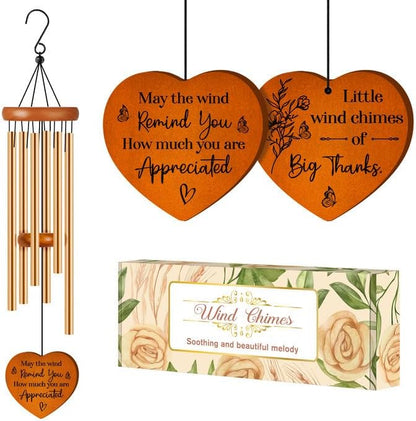 Thank You Gifts for Women, Thank You Gifts Wind Chimes - with
