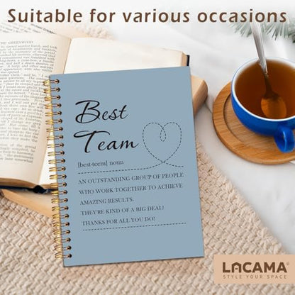 Lacama Thank You Gifts for Team Notebook Gifts for Team Teammate Work