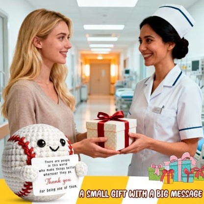 Teacher Appreciation Thank You Crochet Baseball Gifts for Women Men