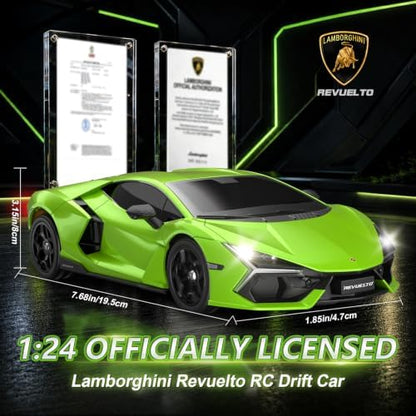 Axirata 1:24 Lamborghini REVUELTO Remote Control Car RC Drift Car