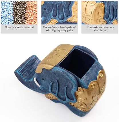 MOKANI Elephant Pencil Holder with Phone Stand, Elephant Gifts for