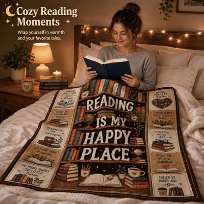 Book Lovers Gifts Reading Blanket 50×60in Bookworm Throw Blanket