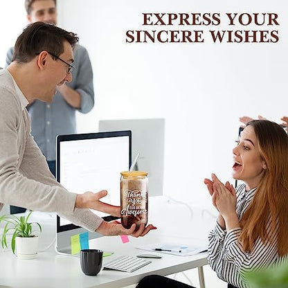 6 Set Employee Appreciation Gifts Bulk Glass Cups, Exquisite