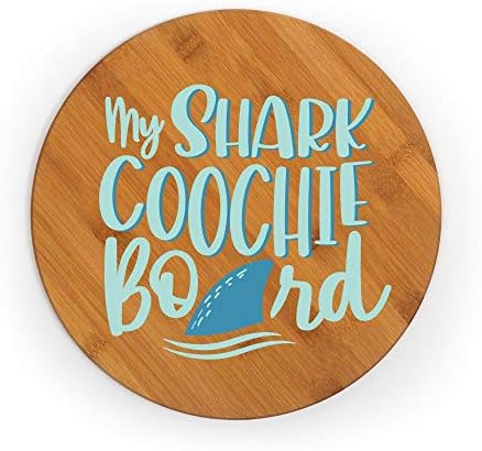 My Shark Coochie Board Charcuterie Bamboo Cutting Board 11.75" One