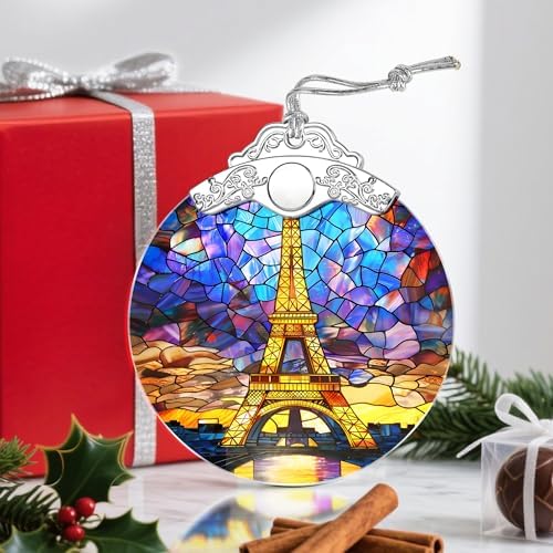 Christmas Ornaments: Stained Glass Ornament, Christmas Tree Ornament