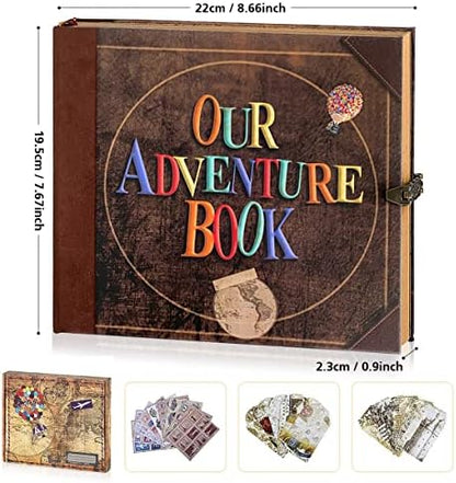 Our Adventure Book Vintage Scrapbook Journal