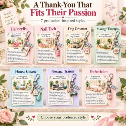 The You Make a Difference Appreciation Gift Set – Keychain & Greeting
